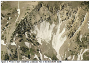 Alta's proposed new tram to the top of Mt. Baldy