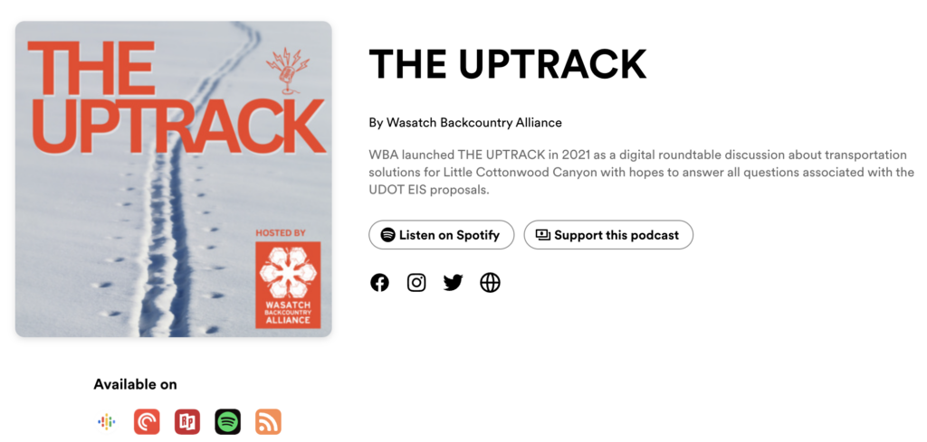 Listen to The Uptrack podcast on other platforms. 